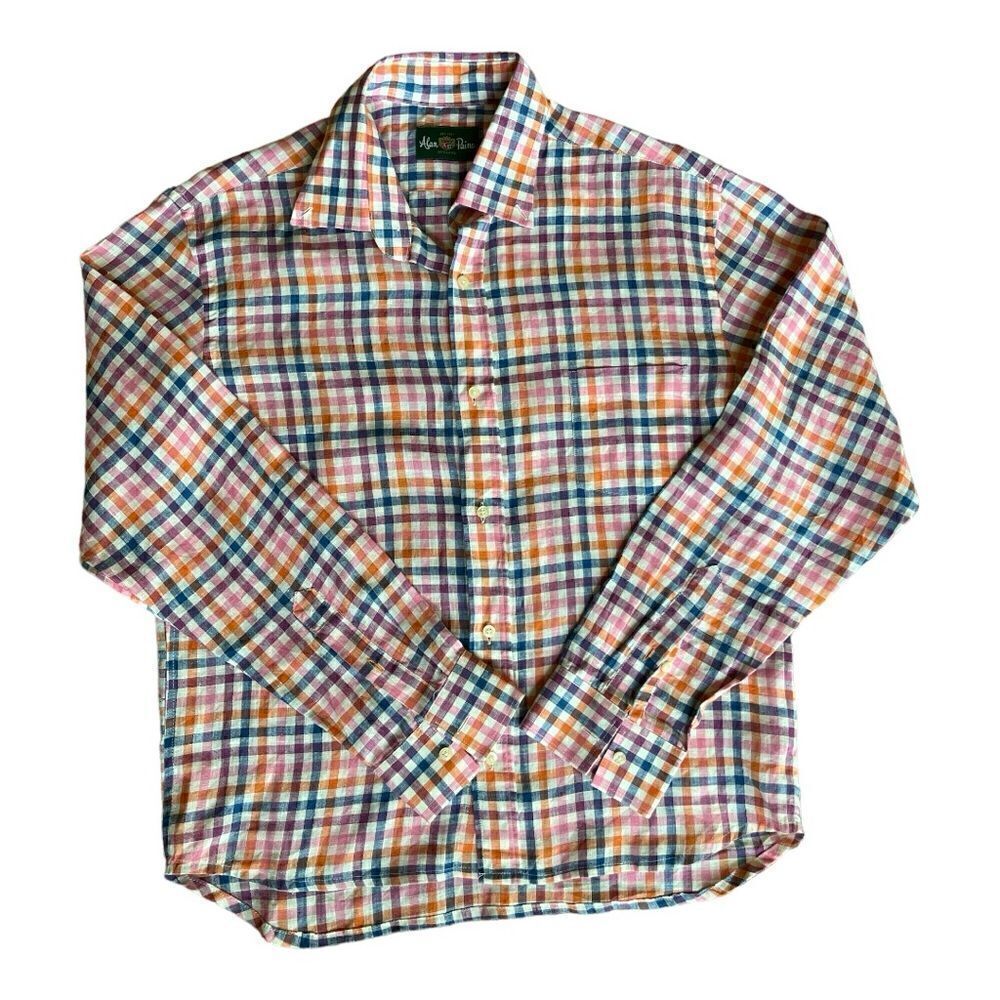 Alan Paine plaid top